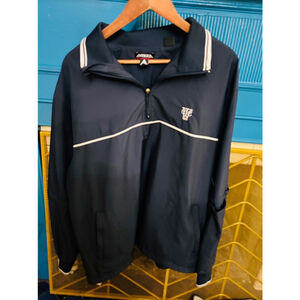 Men's Antigua Pullover Jacket Size L Navy Blue